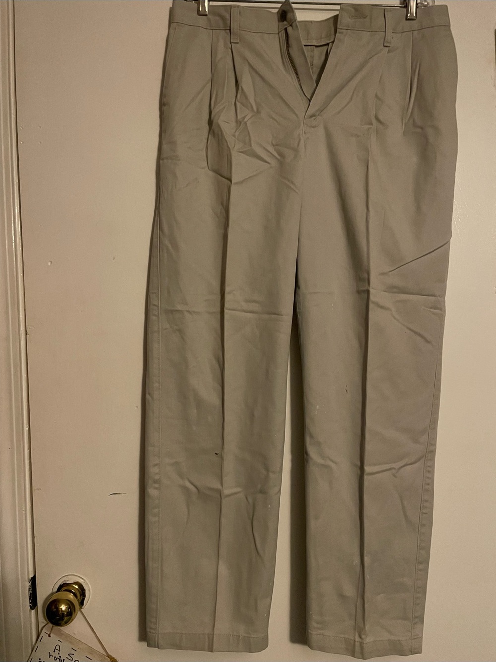 Lee Men's Tan Khaki Straight-Leg Chinos